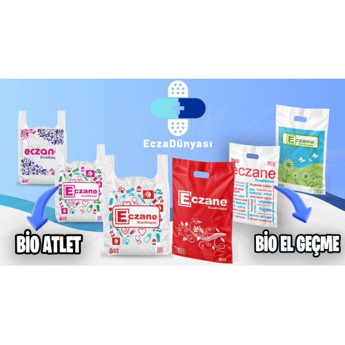 Karma Bio El Geçme - Atlet Eczane Poşeti (9 Farklı Boy)